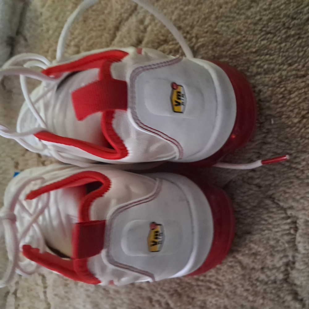 Nike White and Red Sneakers Modern Slip-On Design